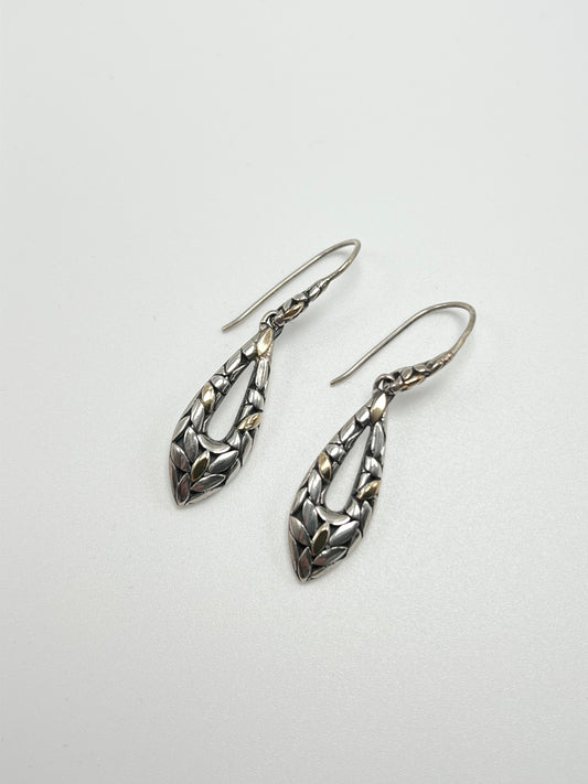 Sterling Silver & 18K Gold Earrings