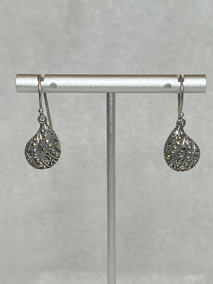 Sterling Silver & 18K Gold Earrings